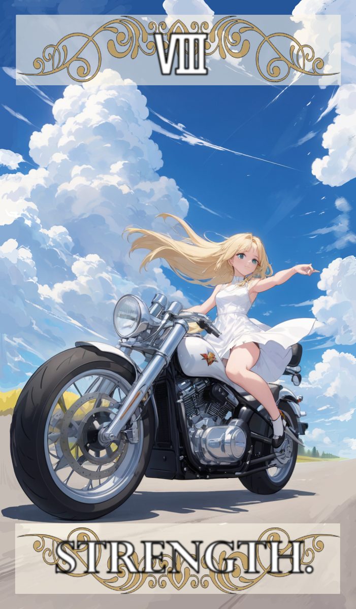 自作タロット「STRENGTH」のカード